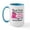 White/Blue Inside, variant on CafePress - Mad Chick 2 Breast Cancer Large Mug - 15 oz Ceramic Large White Novelty Mug