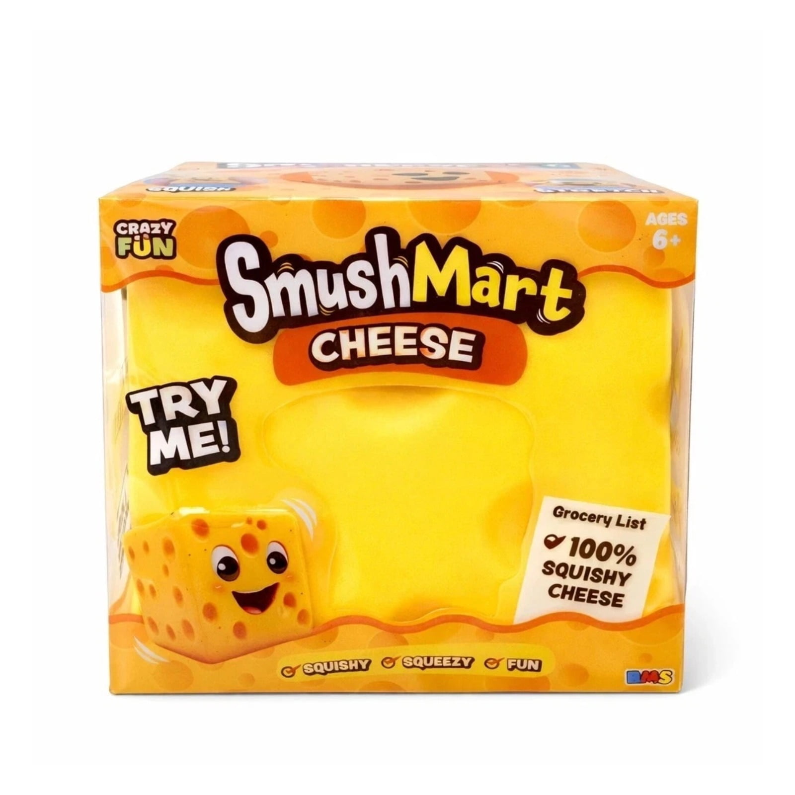 5” Jumbo Cheese Squishy, Viral Squishy Cheese, Soft Sensory Stress Relief Toys for Teens & Adults, Fun Novelty Gift for Holiday Festivals