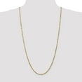 thumbnail image 2 of 14K Yellow Gold bracelet Rope chain Diamond-cut 30 in 2.5 mm, 2 of 5