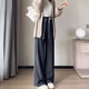 thumbnail image 5 of Neewe Womens Sweatpants 2025 Fall Baggy Wide Leg Sweatpant Fleece Lined Straight Leg Sweat Pants, 5 of 8
