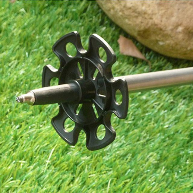 Cesta de bastón de trekking Bastón de trekking Puntas de bastón Cestas de barro de goma Reemplazo para bastones de caminata de trekking (4 piezas, negro) ZefeiWu 8390612555220