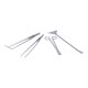 thumbnail image 5 of 4 in 1 Aquarium Aquascape Tools Kit Aluminium Alloy for Fish Tank Plant Cleaning, 5 of 5
