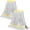 Yellow-2x Industrial Replacement Mop Heads, variant on Looped End Commercial Industrial Mop Replacement Head  Heavy Duty String Wet Refill For Grade Floor Cleaning 2 Pack Yellow
