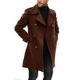 thumbnail image 2 of Mens Casual Fashion Comfortable Loose Solid Color Long Coat, 2 of 5