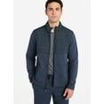thumbnail image 2 of Athletic Works Men's and Big Men's Full Zip Mock Neck Hybrid Jacket, Size S-3XL, 2 of 6