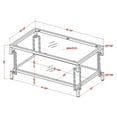thumbnail image 7 of Furniture of America Anaheim Metal 1-Shelf Coffee Table in Gold Champagne, 7 of 7