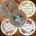 thumbnail image 2 of Transemion Kit de Broderie de Fleurs Kit de Broderie Débutant Croix Artisanat Kit de Point Décor Cadeau 7# 1ensemble, 2 of 6