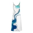 thumbnail image 5 of Plus Size Dresses for Women Casual V Neck Floral Print Maxi Dress Summer Sleeveless Spaghetti Strap Loose Long Vacation Dress, 5 of 5