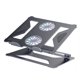 thumbnail image 1 of soportes para laptop Almohadilla De Enfriamiento Para Computadora Portátil Ventiladores USB Dobles Enfriador Soporte De Soporte Ajustable Gris gris Magideal soportes para laptop, 1 of 6