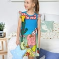 thumbnail image 4 of Goofa SpongeBob SquarePants Motif Douce & Délicate Chemises de Nuit pour Filles - Manches Courtes & Robe de Nuit Graphique - Vêtements de Nuit pour Filles (4-14 Ans)-TTG, 4 of 6
