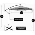 thumbnail image 5 of Westlake 10 Ft Solar LED Cantilever Offset Patio Umbrella, 5 of 8