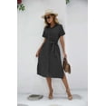 thumbnail image 5 of Zeagoo Womens Summer Dress Short Sleeve Casual Summer Sunress Tunic Dress Cover up with Pockets, 5 of 7