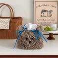 thumbnail image 7 of Plush Dog Tissue Box Cover Cartoon Tissue Holder Tissue Dispenser Organizer Box Cute Plush Paper Holder Napkin Box for Car Home Office, 7 of 7