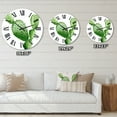 thumbnail image 4 of Designart 'Green Southwestern Cactus' Tropical Wall Clock, 4 of 5