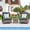 Gray, variant on MEISSALIVVE 3 Piece Outdoor Swivel Rocking Chairs, Patio Furniture Bistro Set with 360° Wood Armrests Swivel Glide Chairs and Side Table for Deck Yard and Poolside (Blue)