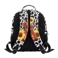thumbnail image 5 of KUIFORTI Cow Sunflower Toddler Backpack Boys Girls Kids School Bag with Multiple Organizer Pockets Adjustable Straps for Preschool Kindergarten Back to School Gifts, 5 of 7