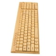 thumbnail image 1 of Keyboard Mouse Combo, 1200DPI Mouse Bamboo Wood Material Plug And Play, Computer Keyboard with USB Receiver for WIN 7 8 10 XP, 1 of 8