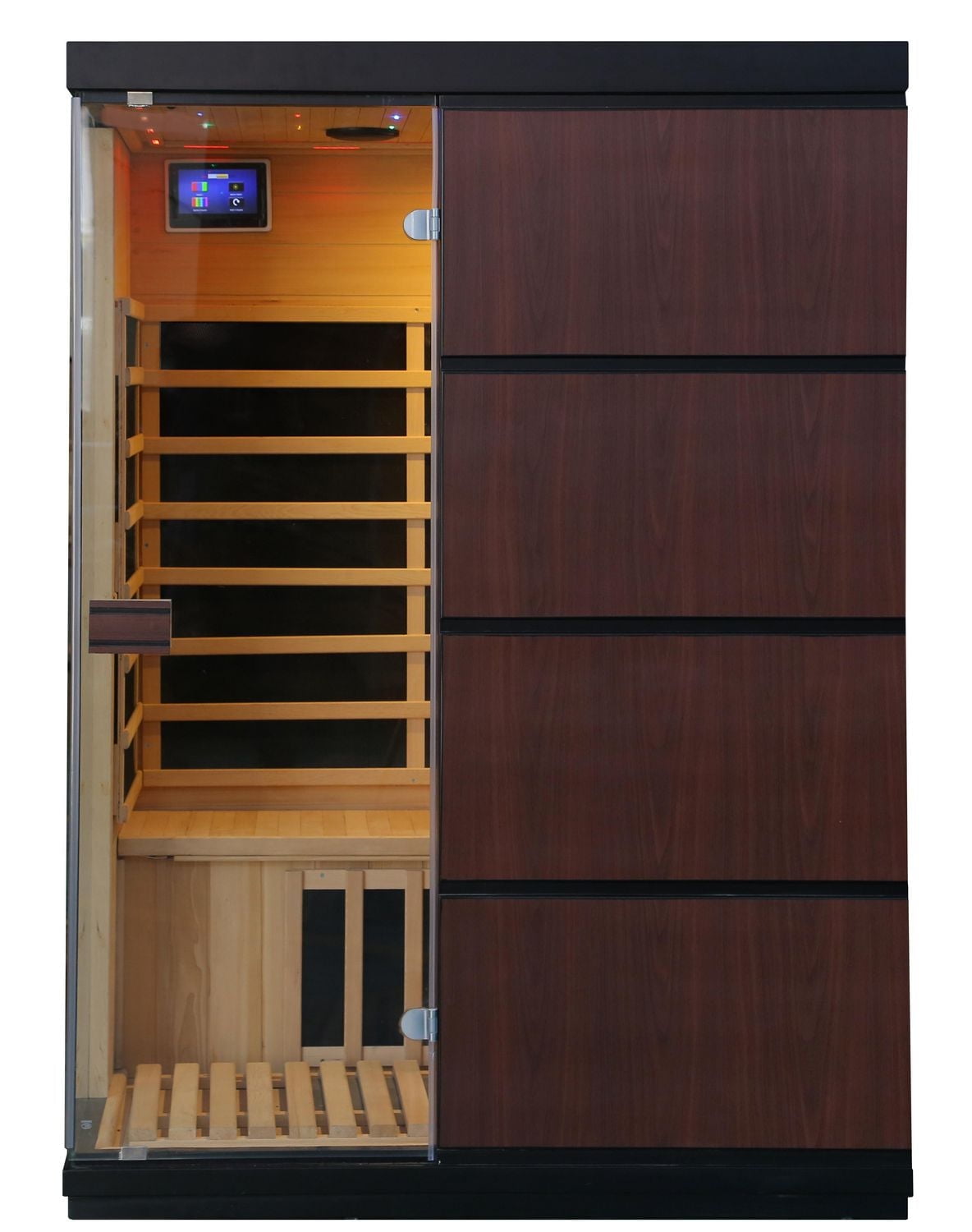 Sirona 3-Person Hemlock Infrared Sauna with 8 Carbon Heaters