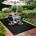 Indoor/Outdoor Carpet with Rubber Marine Backing Black 6' x 10