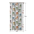 thumbnail image 5 of Dinosaurs with Hatching Eggs Pattern Shower Curtain 36"x72" ,Bathroom Decorative Shower Curtains Set with 12 Hooks,Modern Waterproof Washable Shower Curtain, 5 of 6