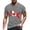 Grey, variant on Men's Patriotic Tee Shirts Canadian Maple Leaf Ptinted Short Sleeve Crew Neck Pullover Tee Tops Independence Day for Daily Life