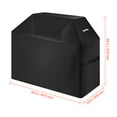 thumbnail image 2 of KFFKFF Grill Protector, 58-inch Outdoor BBQ Shield, Water-Resistant, Colorfast, Durable 600D Polyester Material, Simple Application/Removal, Equipped with Hook-and-Loop Fasteners, Black, 2 of 9