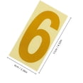 thumbnail image 2 of Hytrove 5Jgo Números De Buzón Dorados Resistentes Reflectantes Fácil Adhesión Exterior, 2 of 8