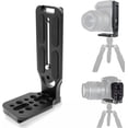 thumbnail image 1 of Haute Qualité!"Support Vertical en L pour Stabilisateur Gimbal 1/4 Pieds' 3/8 Pieds', Trépied Vidéo DSLR Monopode/3-Axes Stabilisateur Gimbal Portatif, 1 of 5