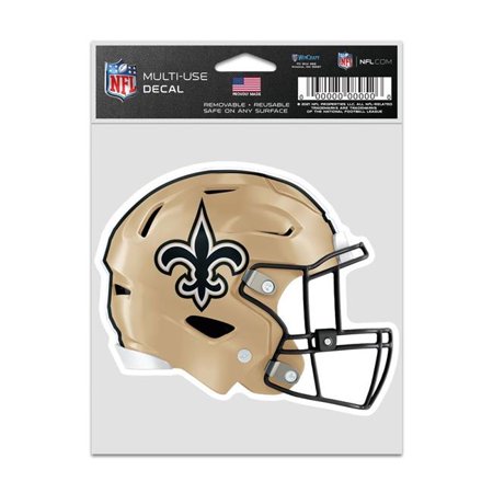 Wraft Fanatics 9416636937 3.75 x 5 in. New Orleans Saints Decal – Helmet Fan