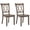 Brown, variant on Giantex Wooden Dining Chairs Set of 2, Solid Rubber Wood Frame Armless Chair for Home, White