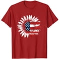 thumbnail image 5 of AnuYalue American Flag Shirts for Women 4th of July Graphic Tees Patriotic T-Shirts Casual Loose Fit Tops, 5 of 5