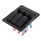 thumbnail image 3 of Barco Marine RV 3 Gang Interruptor Circuito Del Panel de Control Sunnimix Panel de interruptores para barcos, 3 of 8