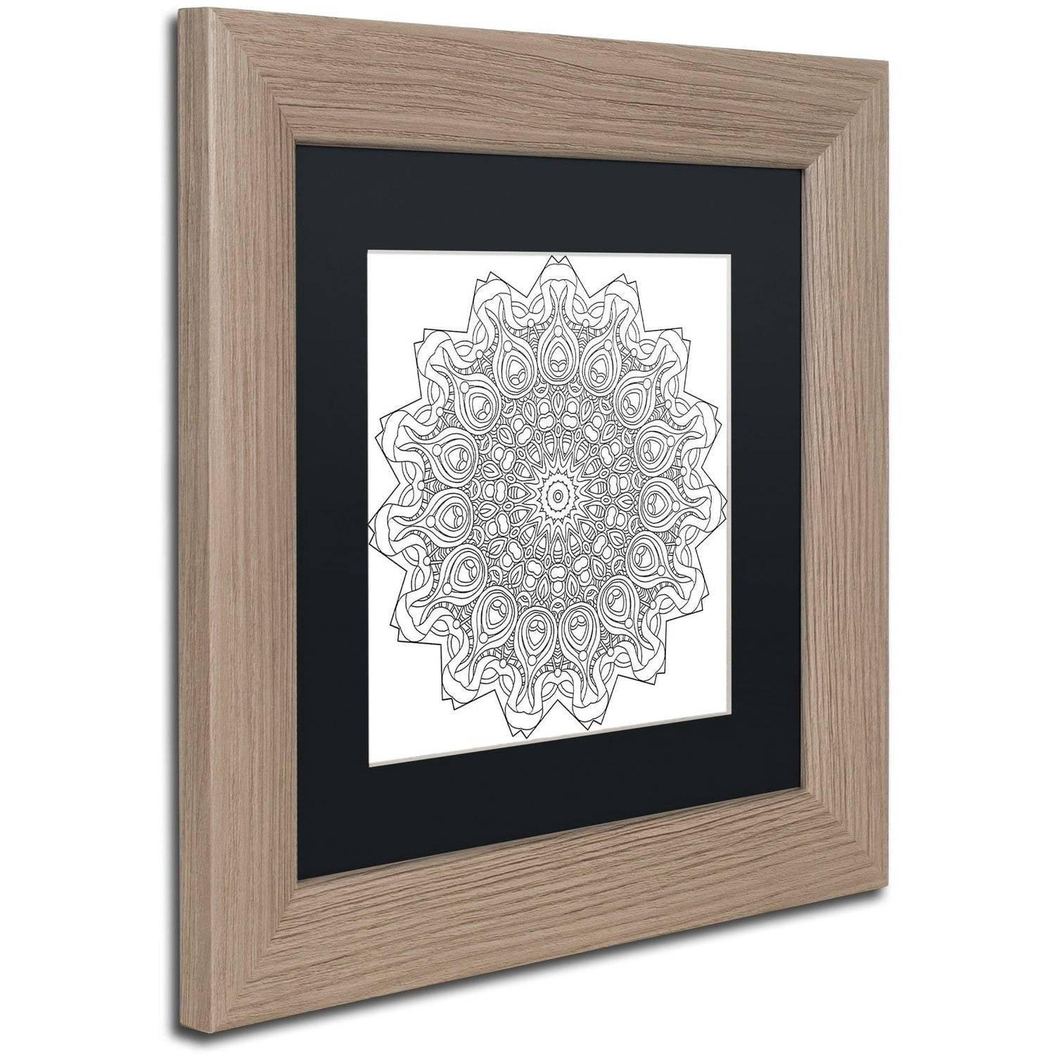 Trademark Fine Art "Mixed Coloring Book 30" Canvas Art by Kathy G. Ahrens, Black Matte, Birch Frame