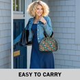 thumbnail image 6 of Pioneer Flower Floral Print Pattern Drawstring Lunch Bag Women - Drawstring Lunch Bag Insulated for Work Office - Stain-Resistant Large Lunchbags for Women with Multi-Pockets, 6 of 6