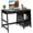 Black, variant on Giantex Wooden Computer Desk, Home Office Desk w/Large Storage Space, Multipurpose Ladder Writing Study Table, Black