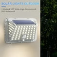 thumbnail image 1 of Luces solares Luces de sensor de movimiento solar LED inalámbricas para exteriores 3 yeacher Luz, 1 of 6