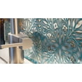 thumbnail image 4 of Main Street Peel and Stick Wallpaper Tiles 8 in x 8 in, 24-Pack , Teal and Silver Leaves Design, Self Adhesive Wall Tiles for Kitchen Backsplash and Home Decor, 4 of 6