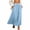 Light Blue, variant on Long Skirts for Women Elastic Waist Skirts for Women Fashion Solid Color with Pockets Loose Fit Mini Skirt for Everyday Casual Wear S-2XL