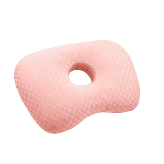 Cinvoph 17"x13" Ear Piercing Pillow for Side Sleepers Ear Pain Relief Pressure Cooling Piercing Pilow for Side Comfortable Sleep Traveling Nap, Pink