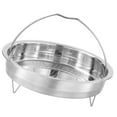thumbnail image 4 of BEADCEST Stainless Steel Steamer Basket 7.8 Inch Vegetable Steamer With Handle Multi Functional Cooker Insert For Pot, 4 of 8