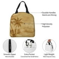 thumbnail image 3 of KLL Retro Palm Tree Print Insulated Lunch Bag Women, Reusable Cute Tote Lunch Box for Adult & Men, Leakproof Cooler Lunch Bags for Work Office Travel Picnic, 3 of 5