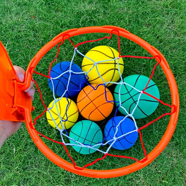 Juguete deportivo de baloncesto de espuma de baloncesto silencioso para niños que rebota