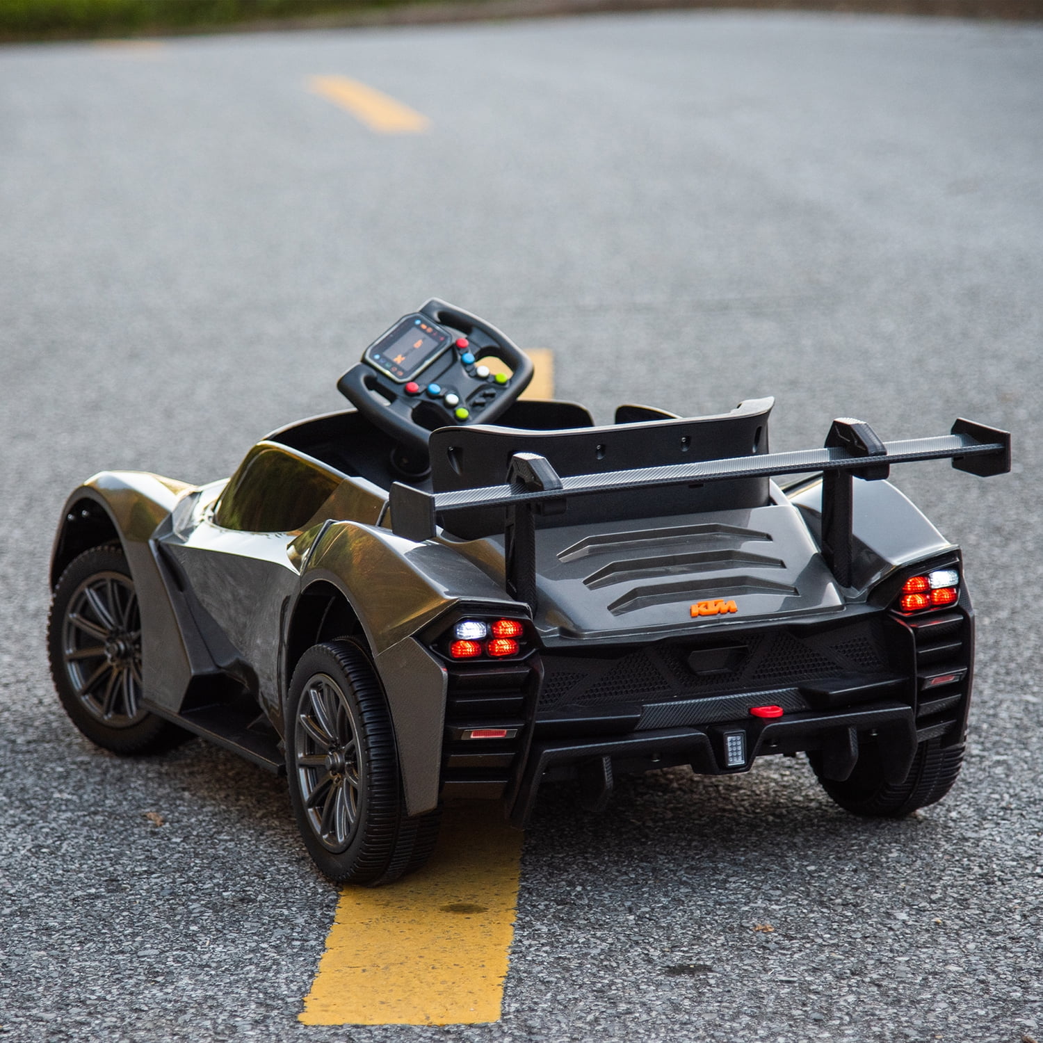 CIPACHO Licensed Ktm x Bow Gtx Electric Car for Kids, 12v Powered Ride Ons Kids Car with 2.4G Parents Remote Control, MP3, Bluetooth, Black CIPACHO Licensed Ktm x Bow Gtx Electric Car for Kids, 12v Powered Ride Ons Kids Car with 2.4G Parents Remote Control, MP3, Bluetooth, Black