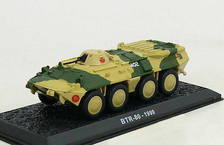 New 1/72 Diecast Tank Russian Soviet BTR-80 Vehicle Military Model Toy Soldier 