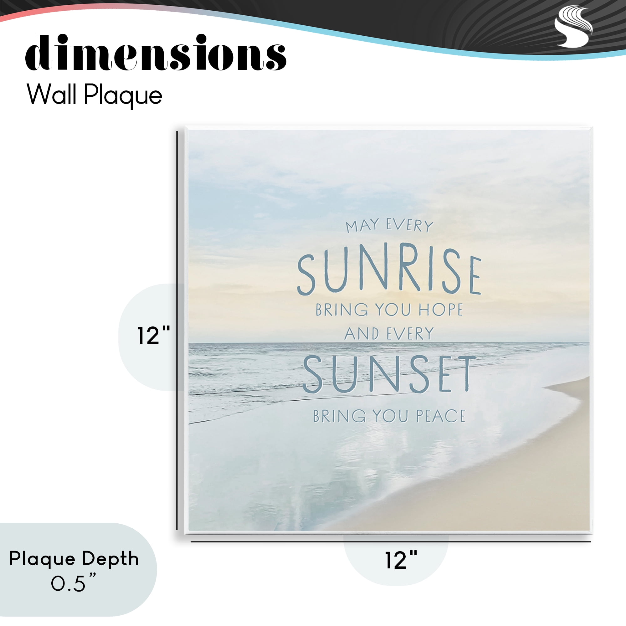 Stupell Industries Sunrise & Sunset Statement Wall Plaque Art, design by Natalie Carpentieri
