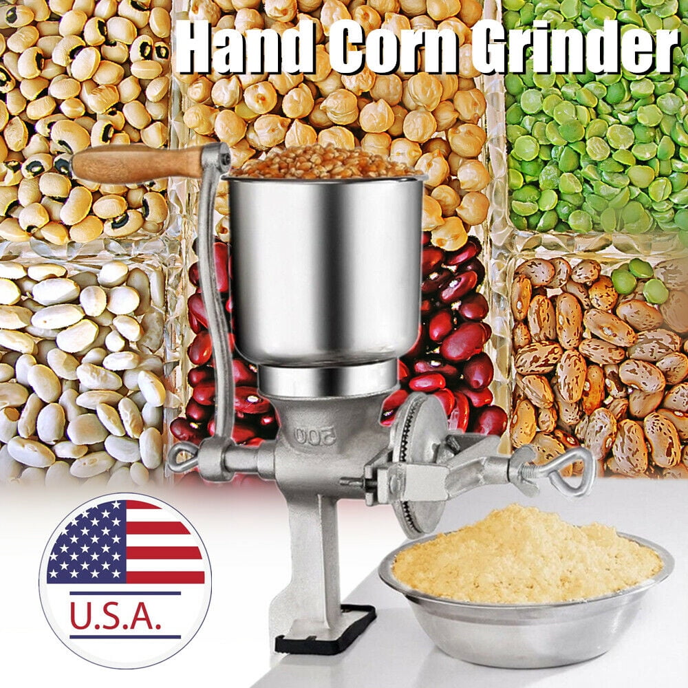 Corn Mill Grinder Manual Hand Crank Grains Oats Corn Wheat Home Kitchen Utensil 