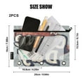 thumbnail image 4 of FORMRS 2 Pack Pencil Pouch for 3 Ring Binder with Clear Window Zipper Case, Game Day, 4 of 6