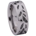thumbnail image 3 of Wolf and Eagle Tungsten Carbide Ring, 3 of 6