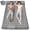 Gray, variant on Double Camping Sleeping Pad - Self Inflating 4" Extra-Thick for 2 Person with Pillow Built-in Foot Pump Inflatable Sleeping Mat for Backpacking, Traveling, Portable Camping Mat,Green