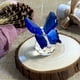 thumbnail image 3 of Figura decorativa de mariposa voladora de cristal con base de bola de cristal, estatua de animal coleccionable para regalo de Navidad (azul) Sincero Electrónica, 3 of 5